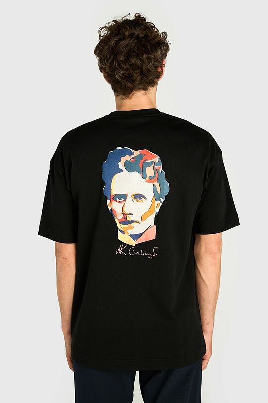 Short sleeves cotton T-shirt M. K. Čiurlionis 150 4 | BLACK | Audimas