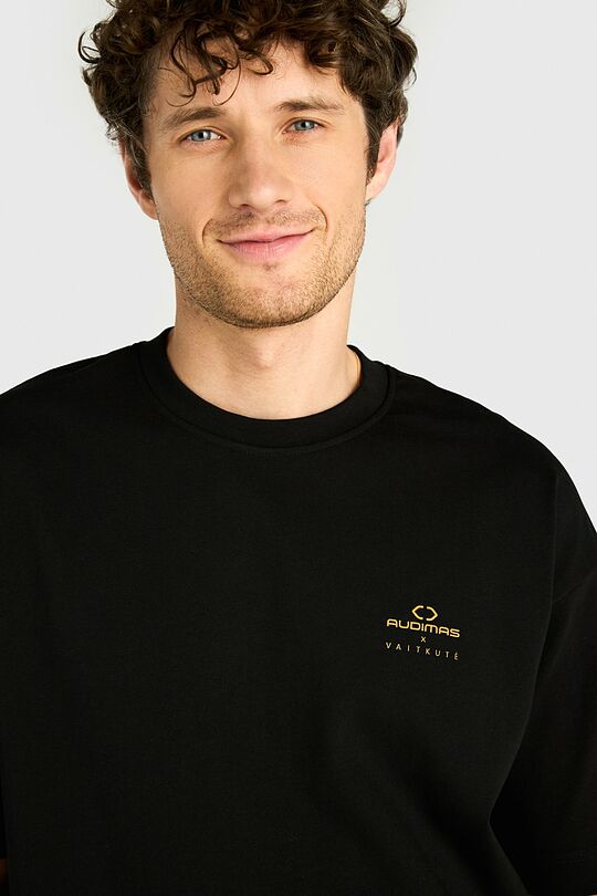 Short sleeves cotton T-shirt M. K. Čiurlionis 150 5 | BLACK | Audimas