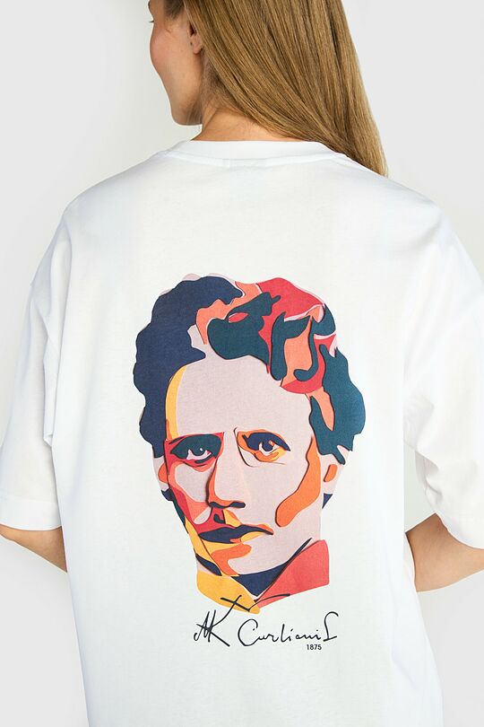 Short sleeves cotton T-shirt M. K. Čiurlionis 150 6 | WHITE | Audimas
