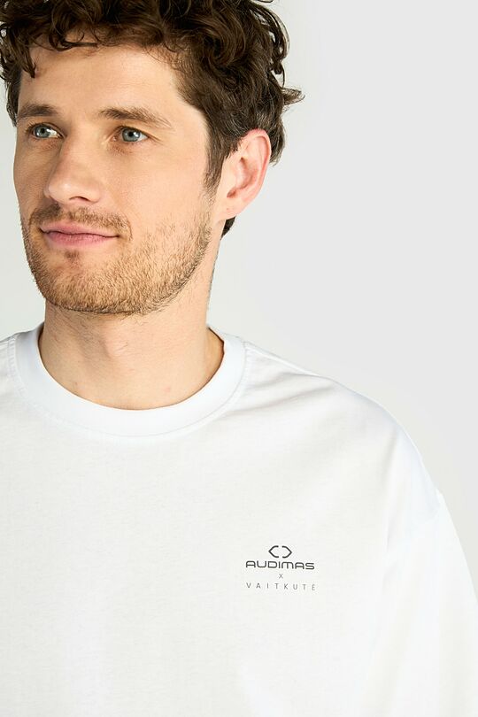 Short sleeves cotton T-shirt M. K. Čiurlionis 150 8 | WHITE | Audimas