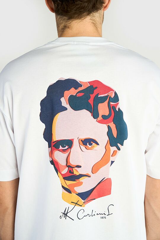 Short sleeves cotton T-shirt M. K. Čiurlionis 150 9 | WHITE | Audimas