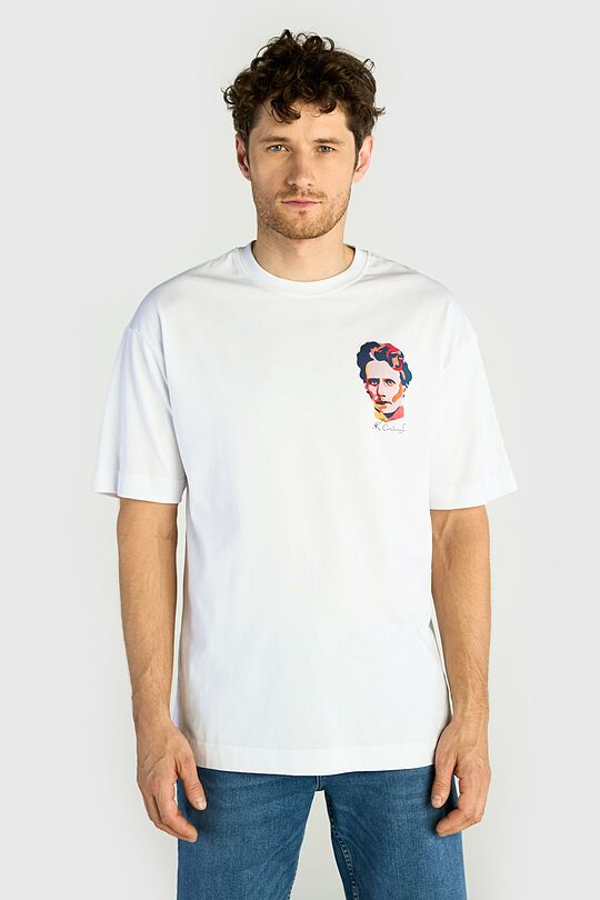 Short sleeves cotton T-shirt Code of culture 5 | WHITE | Audimas