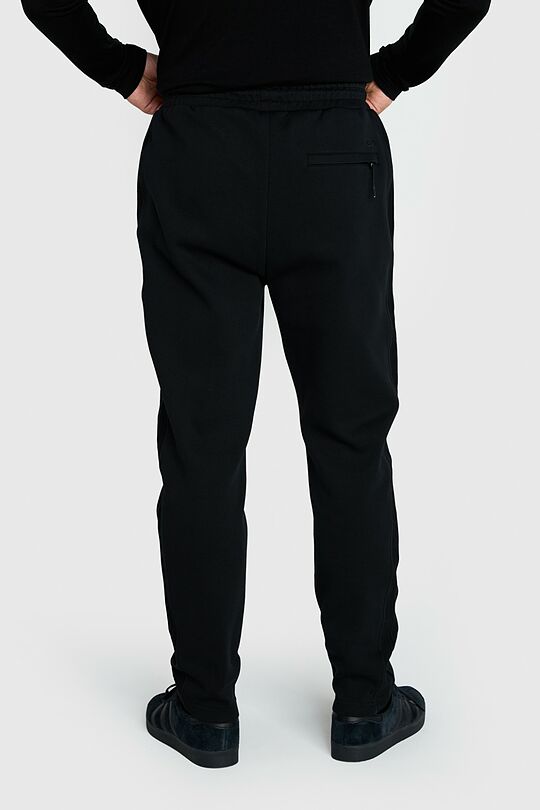 Cotton pique sweatpants 3 | BLACK | Audimas