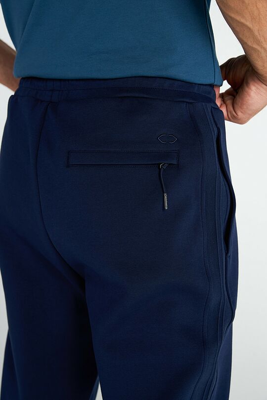 Cotton pique sweatpants 4 | BLUE | Audimas