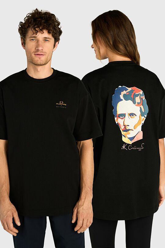 Short sleeves cotton T-shirt M. K. Čiurlionis 150 1 | BLACK | Audimas