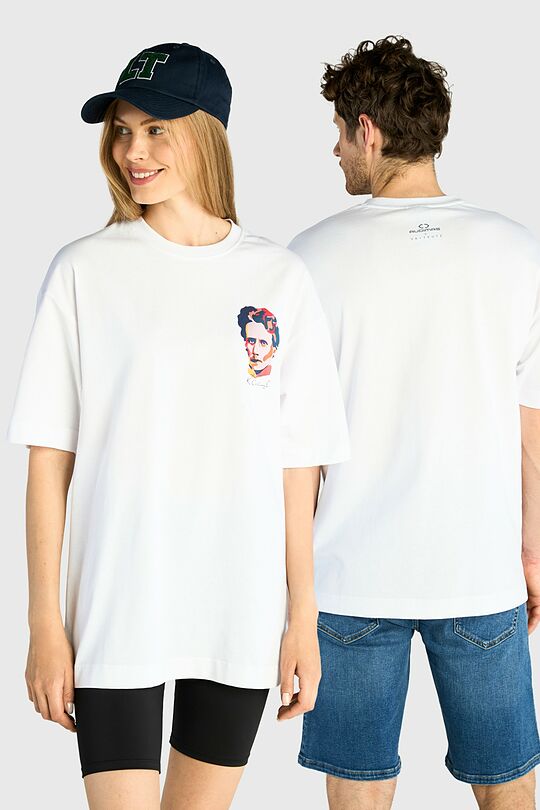 Short sleeves cotton T-shirt Code of culture 1 | WHITE | Audimas