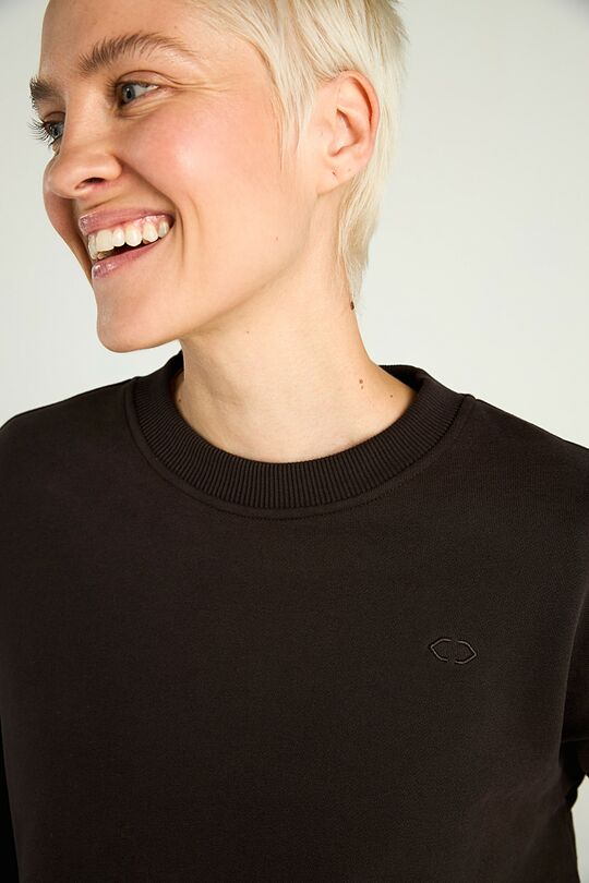 Peach-touch crewneck sweatshirt 3 | BROWN | Audimas