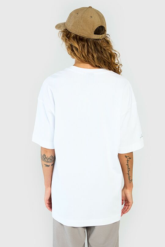 Oversized short sleeve T-shirt 4 | WHITE | Audimas