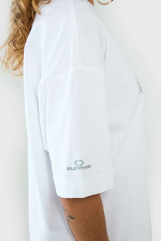 Oversized short sleeve T-shirt 10 | WHITE | Audimas