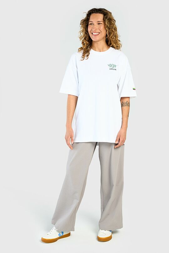 Oversized short sleeve T-shirt 11 | WHITE | Audimas