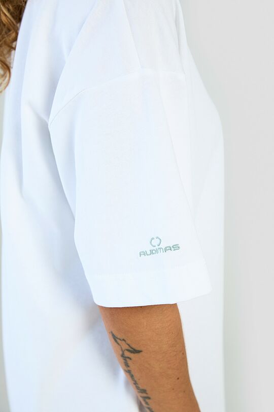 Oversized short sleeve T-shirt 10 | WHITE | Audimas
