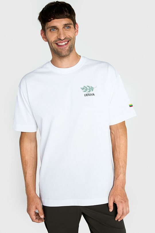 Oversized short sleeve T-shirt 3 | WHITE | Audimas