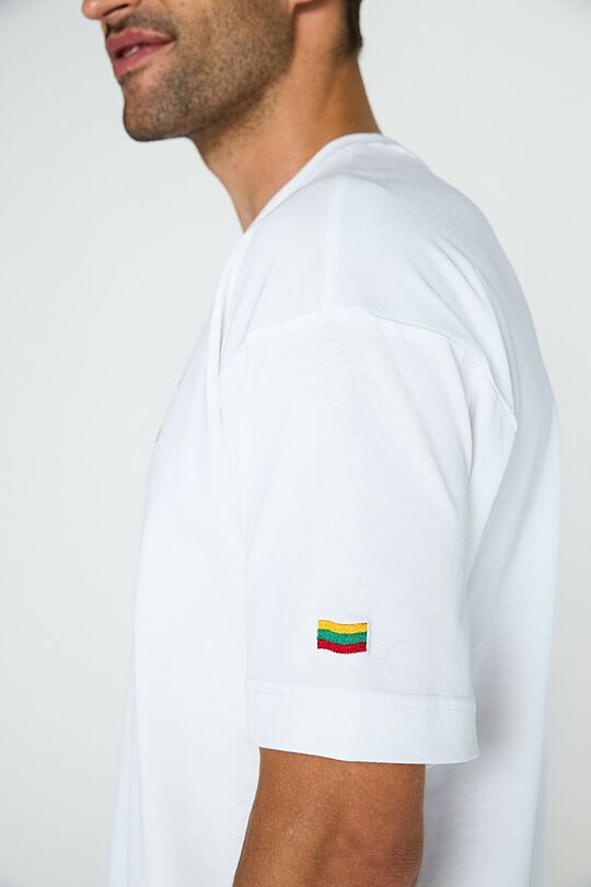 Oversized short sleeve T-shirt 7 | WHITE | Audimas