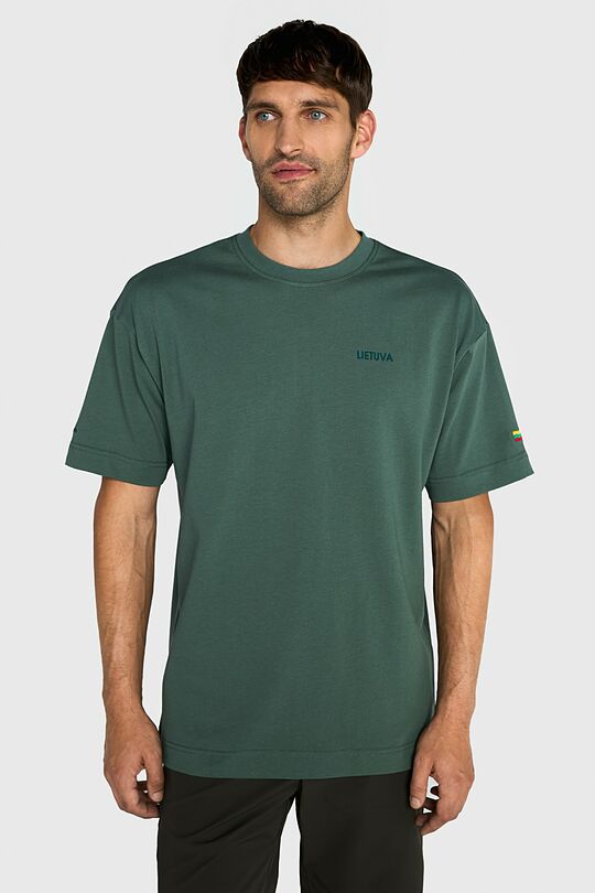 Oversized short sleeve T-shirt 2 | GREEN | Audimas