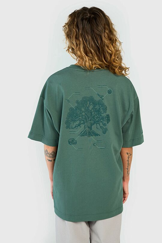 Oversized short sleeve T-shirt 5 | GREEN | Audimas