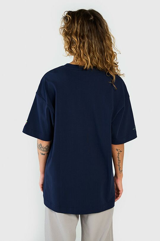 Oversized short sleeve T-shirt 4 | BLUE | Audimas