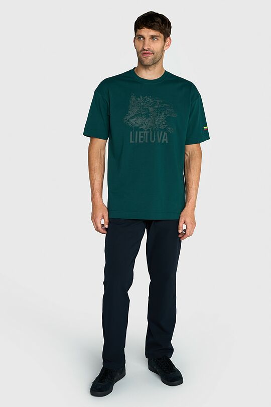 Oversized short sleeve T-shirt 12 | GREEN | Audimas