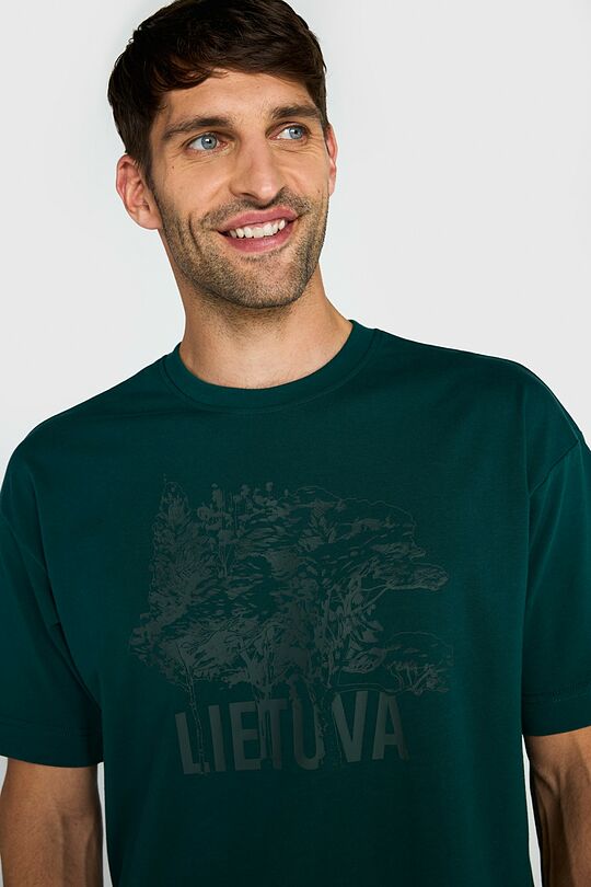 Oversized short sleeve T-shirt 10 | GREEN | Audimas