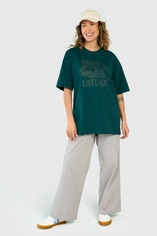 Oversized short sleeve T-shirt 13 | GREEN | Audimas