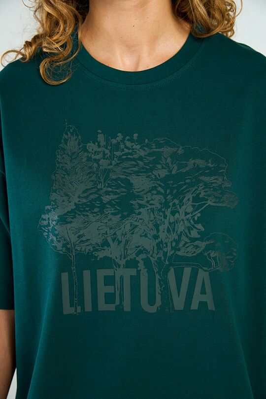 Oversized short sleeve T-shirt 11 | GREEN | Audimas