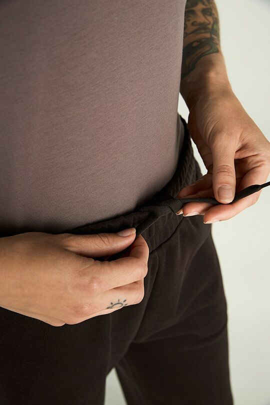 Peach-touch cotton wide sweatpants 3 | BROWN | Audimas