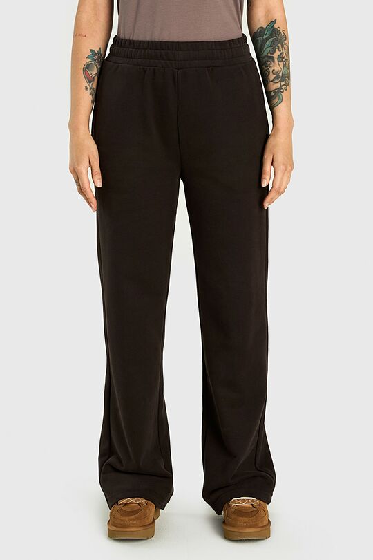 Peach-touch cotton wide sweatpants 5 | BROWN | Audimas