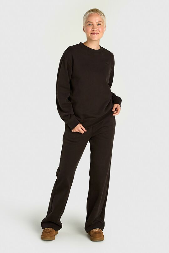 Peach-touch cotton wide sweatpants 1 | BROWN | Audimas