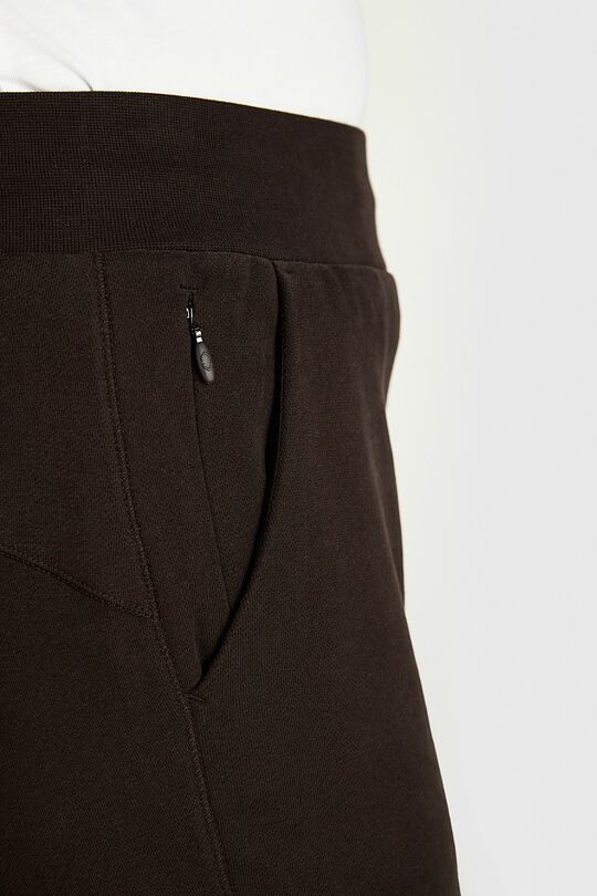 Peach-touch tapered fit cotton sweatpants 6 | BROWN | Audimas