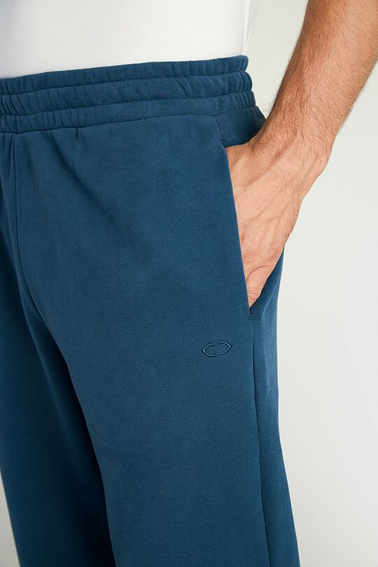 Cotton French terry sweatpants 4 | BLUE | Audimas