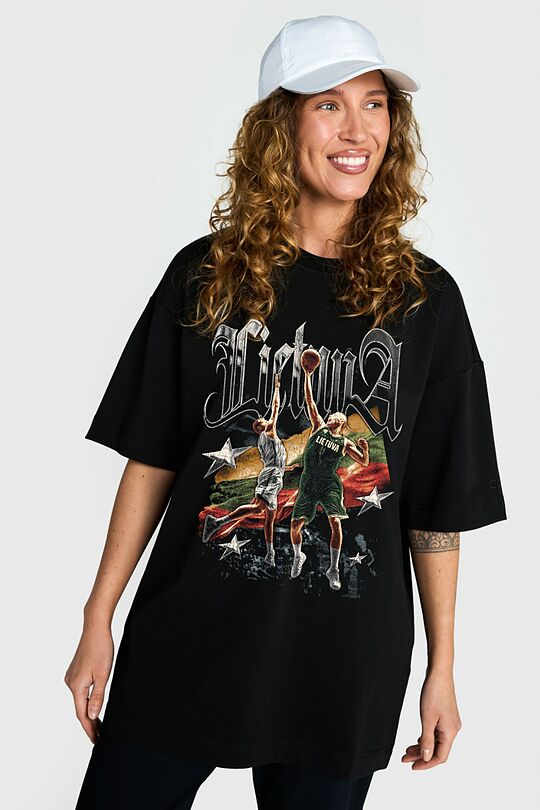 Short sleeves cotton T-shirt Nation of Champions 2 | BLACK | Audimas