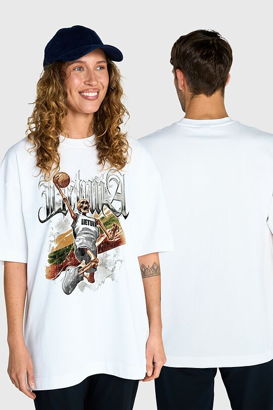 Short sleeves cotton T-shirt Path to Victory 1 | WHITE | Audimas