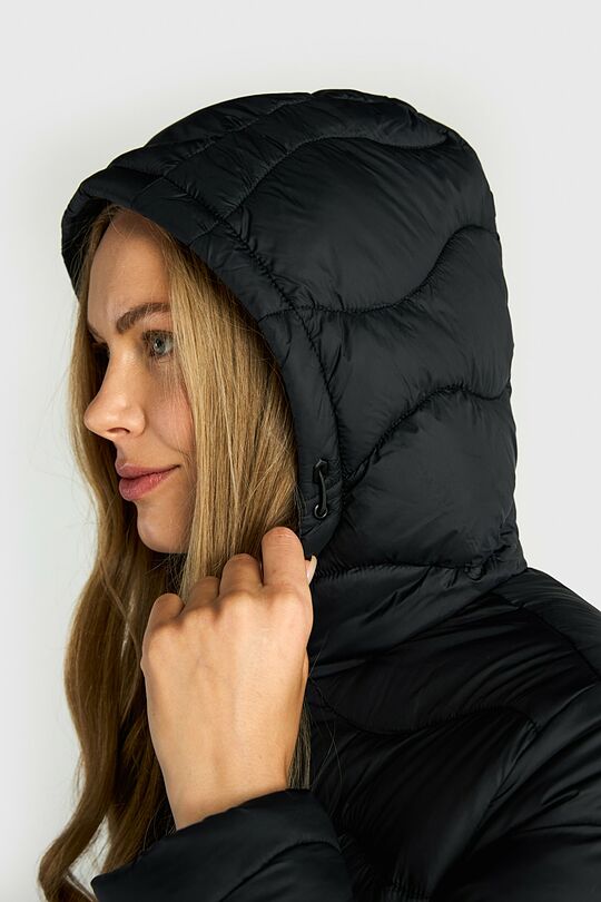 Coat with synthetic insulation 4 | BLACK | Audimas