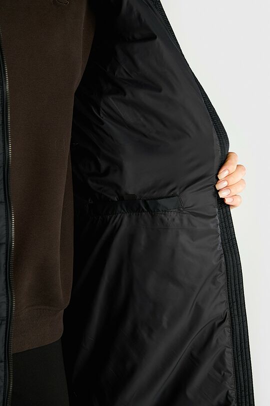 Coat with synthetic insulation 6 | BLACK | Audimas