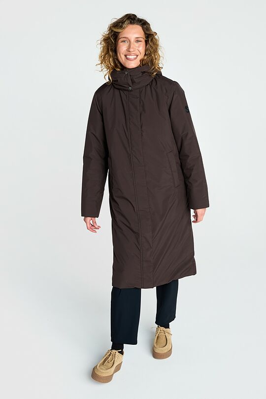Coat with membrane and synthetic insulation 1 | BROWN | Audimas