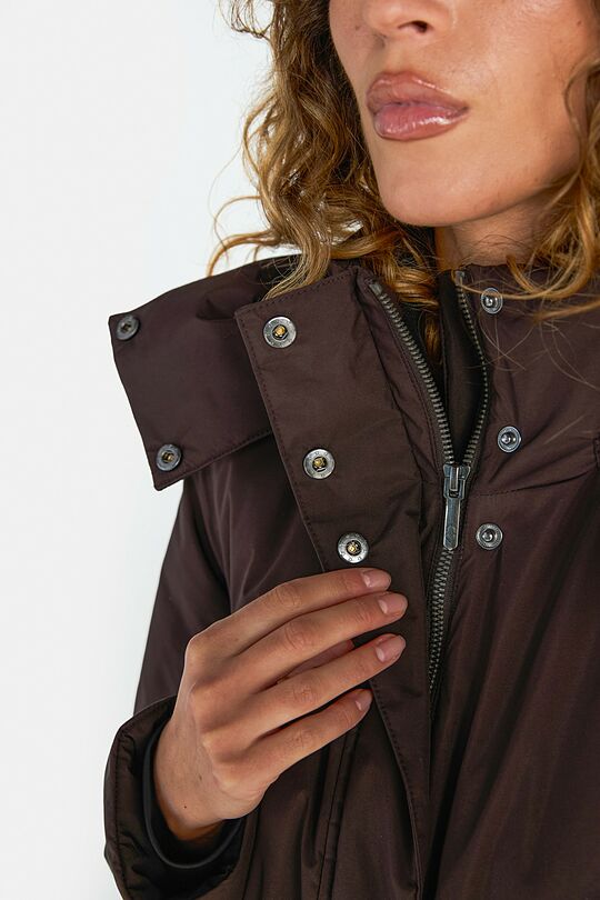Coat with membrane and synthetic insulation 7 | BROWN | Audimas