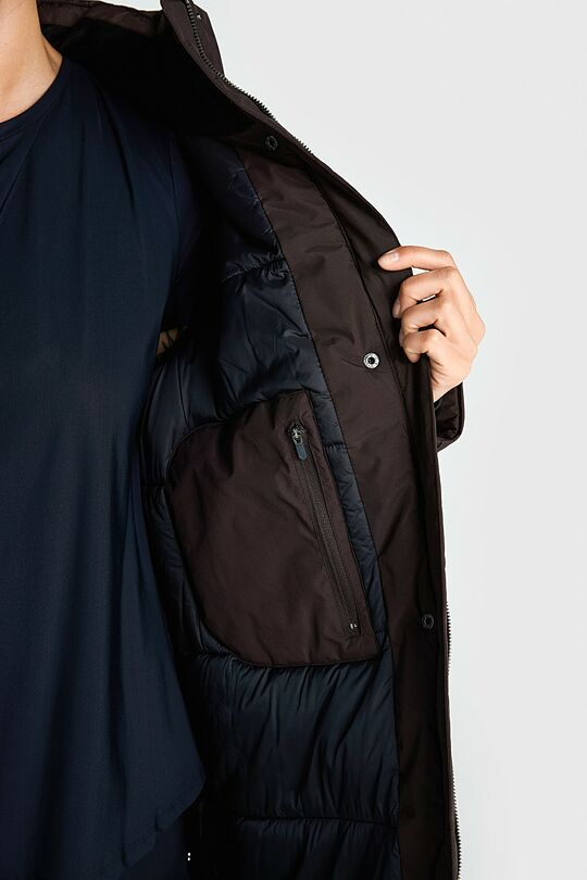 Coat with membrane and synthetic insulation 9 | BROWN | Audimas