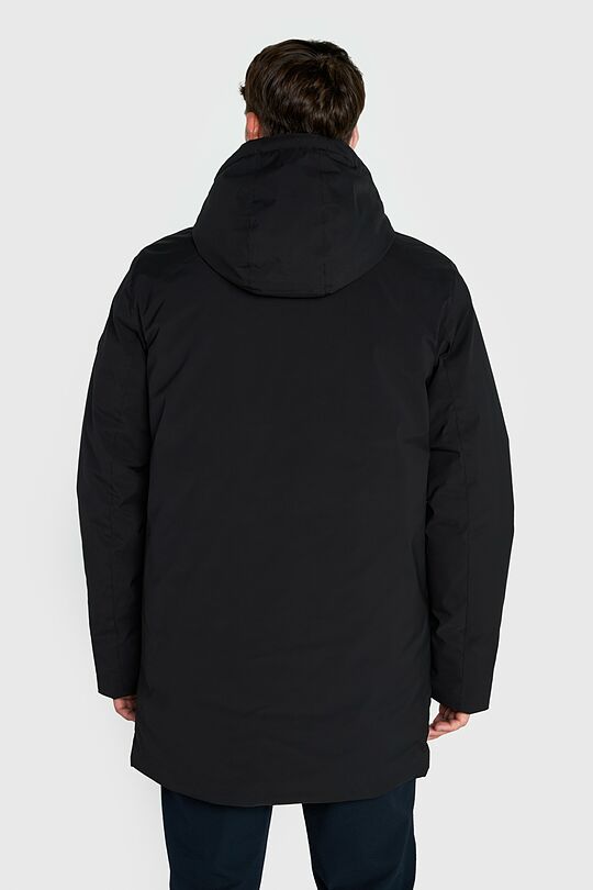 Elongated jacket with synthetic insulation and a membrane 3 | BLACK | Audimas