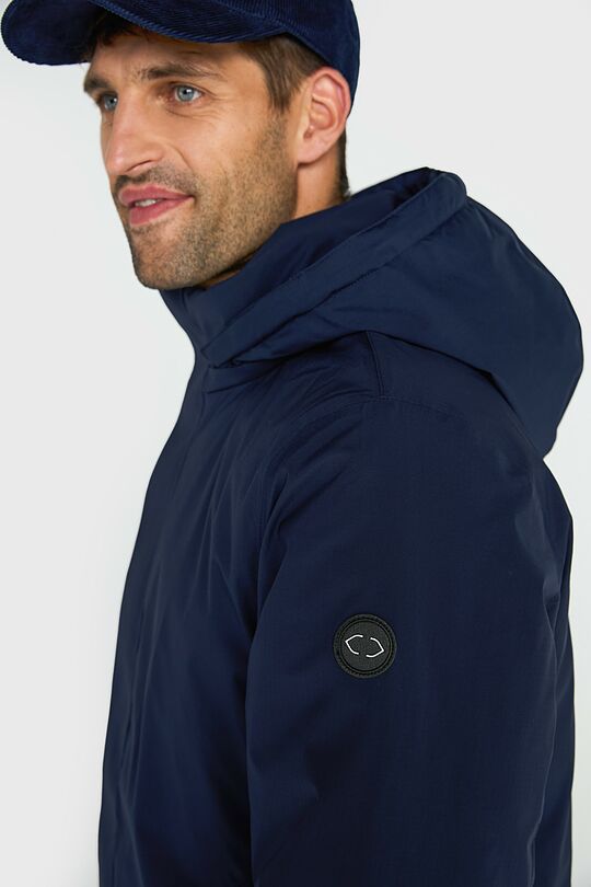 Elongated jacket with synthetic insulation and a membrane 3 | BLUE | Audimas