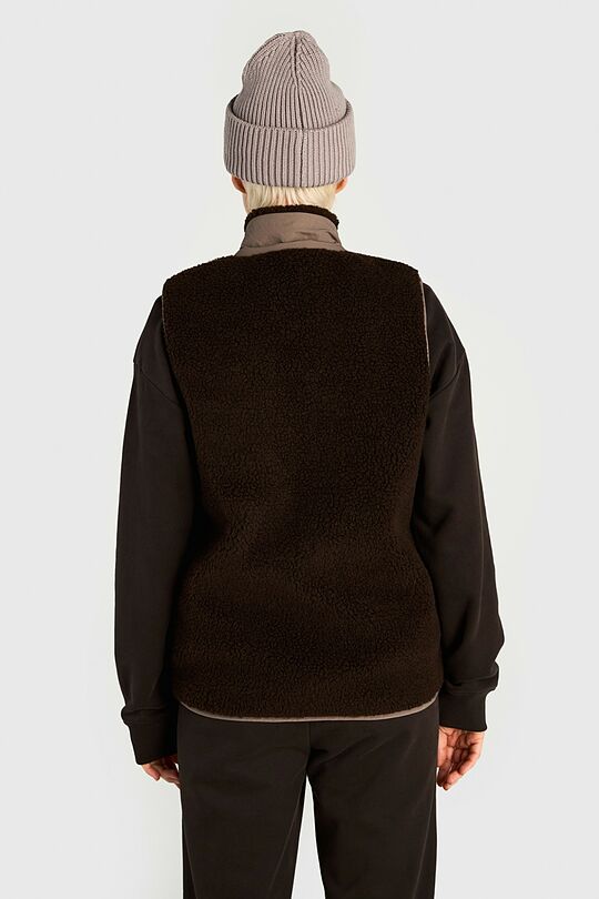 Sherpa fleece vest 2 | BROWN | Audimas