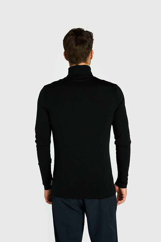 Light merino wool roll neck top 2 | BLACK | Audimas