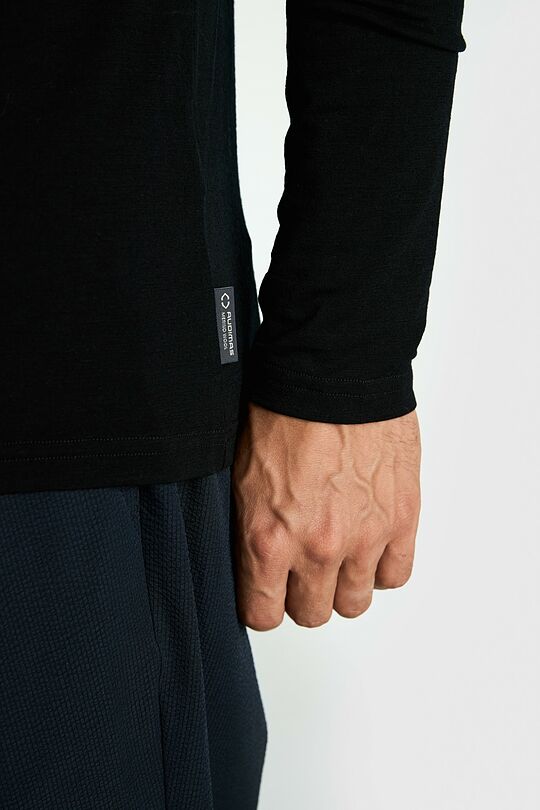 Light merino wool roll neck top 3 | BLACK | Audimas