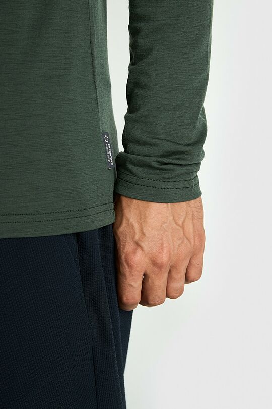 Light merino wool roll neck top 3 | GREEN | Audimas