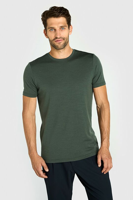 Light merino wool T-shirt 1 | GREEN | Audimas