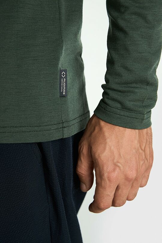 Light merino wool long sleeves top 3 | GREEN | Audimas