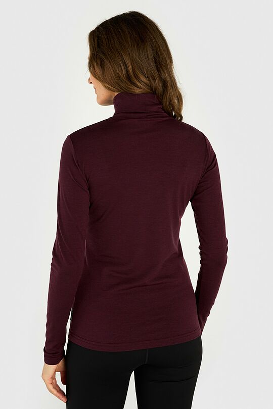 Light merino wool roll neck top 2 | PURPLE | Audimas