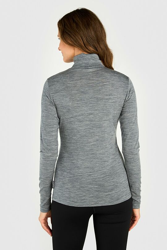 Light merino wool roll neck top 2 | GREY | Audimas