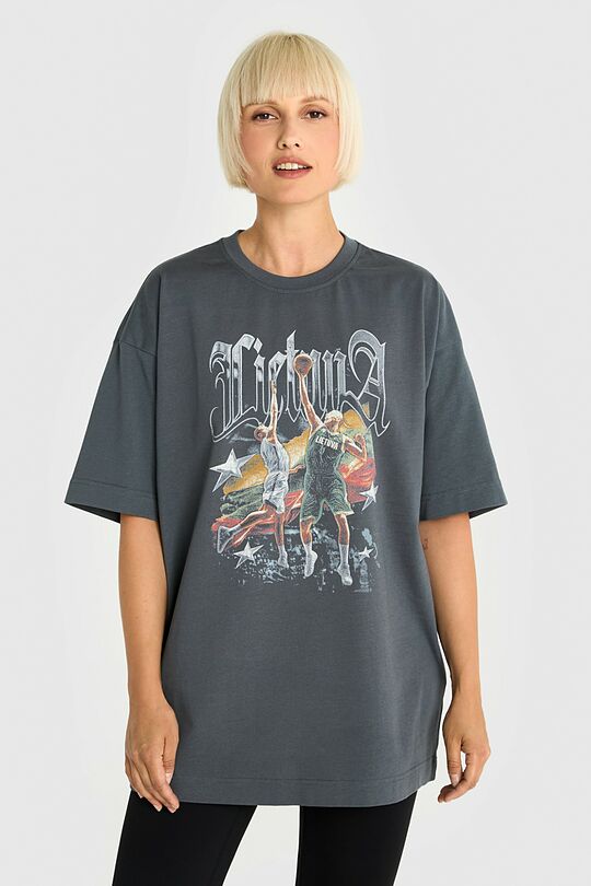 Short sleeves cotton T-shirt Nation of Champions 3 | GREY | Audimas