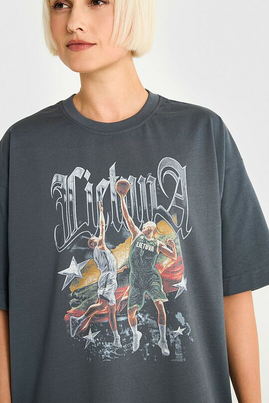 Short sleeves cotton T-shirt Nation of Champions 5 | GREY | Audimas