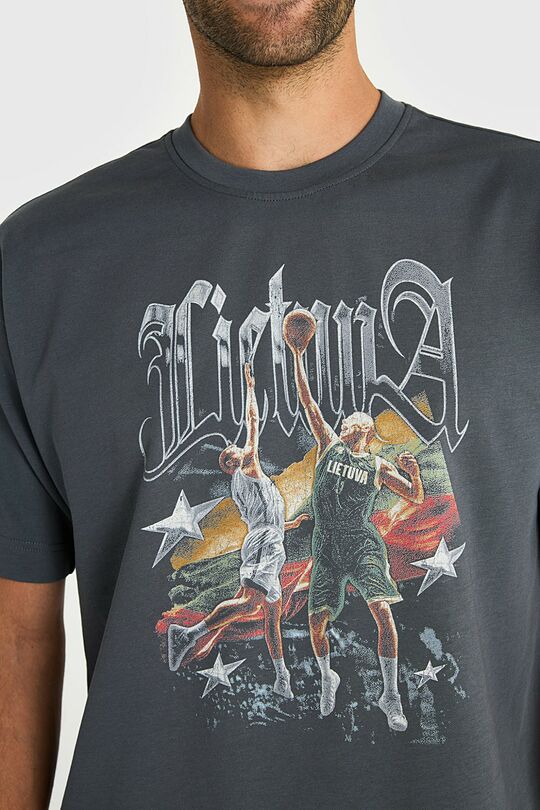 Short sleeves cotton T-shirt Nation of Champions 7 | GREY | Audimas