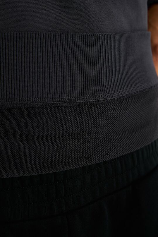 Cotton French terry hoodie 4 | GREY | Audimas
